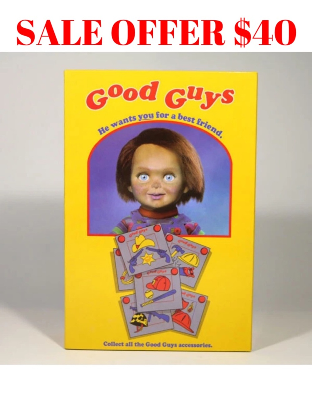 NECA Childs Play Horror Movie Chucky Good Guys Ultimate Action Toy Figure